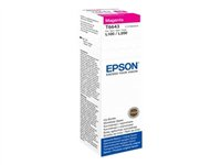 Epson T6643 - 70 ml - magenta - alkuperäinen - täytemuste malleihin Epson L386; EcoTank ET-2600, 2650, L121, L1455; EcoTank ITS L3050, L3060, L3070 C13T66434A