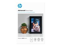 HP Advanced Glossy Photo Paper - Kiiltävä - 100 x 150 mm - 250 g/m² - 25 arkki (arkit) valokuvapaperi malleihin ENVY Inspire 7255, 79XX; Officejet 80XX; Photosmart B110; Smart Tank Plus 55X Q8691A