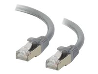 C2G Cat6a Booted Shielded (STP) Network Patch Cable - Kytkentäkaapeli - RJ-45 (uros) to RJ-45 (uros) - 7 m - STP - CAT 6a - valettu, piikitön, säikeinen - harmaa 89906