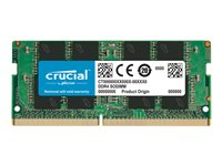 Crucial - DDR4 - moduuli - 16 Gt - SO-DIMM 260-pin - 3200 MHz / PC4-25600 - CL22 - 1.2 V - puskuroimaton - non-ECC - TAA-yhdenmukainen CT16G4SFRA32AT