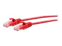 C2G 10ft (3m) Cat6a Snagless Unshielded (UTP) Slim Ethernet Network Patch Cable - Red - Kytkentäkaapeli - RJ-45 (uros) to RJ-45 (uros) - 3 m - 4.8 mm - UTP - CAT 6a - valettu, piikitön - punainen C2G30164