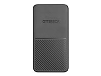 OtterBox Standard - Virtapankki - 5000 mAh - Apple Fast Charge, AFC - 2 lähtöliittimet (USB, 24 pin USB-C) - johdossa: USB-C - lähes yö 78-80641