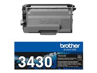 Brother TN3430 - Musta - alkuperäinen - väriainekasetti malleihin Brother HL-L5000, L5050, L5100, L5200, L6450, MFC-L5700, L5750, L6800, L6900, L6950, L6970 TN3430