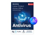 Acronis Cyber Protect Home Office Security Edition - Tilauslisenssi (1 vuosi) - 1 tietokone, 50 Gt pilvitallennustilaa - ESD - Win, Mac THIZSLLOS