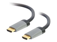 C2G 10m (32.8ft) HDMI Cable with Ethernet - High Speed In-Wall Rated - M/M - HDMI-kaapeli Ethernetillä - HDMI uros to HDMI uros - 10 m - suojattu - musta 42526