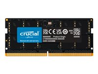 Crucial - DDR5 - moduuli - 32 Gt - 262-nastainen SO-DIMM - 4800 MHz / PC5-38400 - CL40 - 1.1 V - puskuroimaton - non-ECC CT32G48C40S5