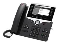 Cisco IP Phone 8811 - VoIP -puhelin - SIP, RTCP, RTP, SRTP, SDP - 5 linjaa - hiilenharmaa - TAA-yhdenmukainen CP-8811-3PCC-K9=