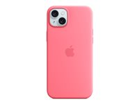 Apple - Takakansi matkapuhelimelle - MagSafe-yhteensopiva - silikoni - vaaleanpunainen malleihin iPhone 15 Plus MWNE3ZM/A