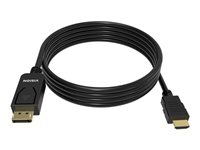 VISION Professional - Sovitinkaapeli - DisplayPort uros to HDMI uros - 1 m - musta - 4K-tuki TC 1MDPHDMI/BL