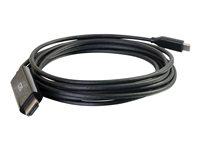 C2G 10ft USB C to HDMI Cable - USB C to HDMI Adapter Cable - 4K 60Hz - M/M - Video-/audiokaapeli - 24 pin USB-C uros käännettävä to HDMI uros - 3.05 m - musta - 4K-tuki 26896