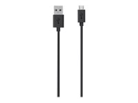 Belkin MIXIT - USB-kaapeli - Micro-USB Type B (uros) to USB (uros) - USB 2.0 - 3 m - musta F2CU012BT3M-BLK