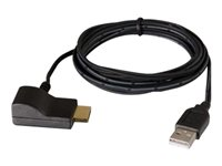 C2G USB Powered HDMI Voltage Inserter - Video / audio adapteri - TAA-yhdenmukainen - HDMI naaras to USB, HDMI uros - 1.8 m - musta 82236