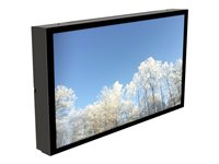 HI-ND Outdoor Wall Casing 55" - Asennuspakkaus (suojakotelo) - maisema/muotokuva malleihin digital signage -LCD-paneeli - lukittava - metalli - musta, RAL 9005 -näytön koko: 55" - seinään asennettava malleihin LG 55XE4F OW5522-5201-02