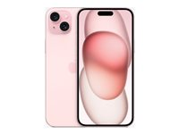 Apple iPhone 15 Plus - 5G älypuhelin - Kaksois-SIM / sisäinen muisti 512 Gt - OLED-näyttö - 6.7" - 2796 x 1290 pixels - 2 takakameraa 48 MP, 12 MP - front camera 12 MP - vaaleanpunainen MU1J3QN/A