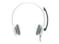 Logitech Stereo Headset H150 - Kuuloke + mikrofoni - korvien päällä - langallinen - kookospähkinä 981-000350