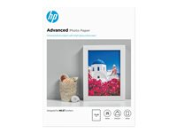 HP Advanced Glossy Photo Paper - Kiiltävä - 130 x 180 mm 25 arkki (arkit) valokuvapaperi malleihin ENVY 50XX, 76XX; ENVY Inspire 7920; Officejet 52XX, 80XX; Photosmart B110, Wireless B110 Q8696A