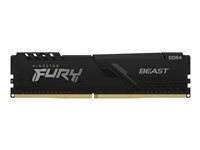 Kingston FURY Beast - DDR3 - pakkaus - 8 Gt: 2 x 4 Gt - DIMM 240-nastainen - 1866 MHz / PC3-14900 - CL10 - 1.5 V - puskuroimaton - non-ECC - musta KF318C10BBK2/8