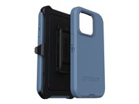 OtterBox Defender Series - Takakansi matkapuhelimelle - MagSafe-yhteensopiva - polykarbonaatti, synteettinen kumi - baby blue jeans (sininen) malleihin Apple iPhone 15 Pro 77-94043