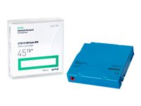 HPE - 20 x LTO Ultrium 9 - 18 Tt / 45 Tt - custom barcode labeled, kirjoitettavat etiketit - vaaleansininen - kirjastopaketti malleihin P/N: R7E99A, R7F00A, R7F01A, R7F02A Q2079AC