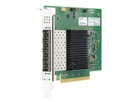 Intel E810-XXVDA4 - Verkkosovitin - PCIe 4.0 x16 - 25 Gigabit SFP28 x 4 malleihin Edgeline e920; ProLiant DL20 Gen10, DL325 Gen10, DL345 Gen10, DL360 Gen10, DL380 Gen10 P08458-B21