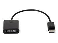 HP DisplayPort to DVI Adapter - DisplayPort-sovitin - DisplayPort (uros) to DVI-D (naaras) - musta malleihin ProBook 64X G4, 650 G4, 650 G5; ZBook 14 G2, 14u G4, 15 G2, 15u G2, 15u G3, 15u G4, 17 G3 F7W96AA