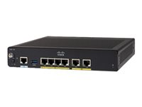 Cisco Integrated Services Router 927 - Reititin - WWAN 4-porttinen kytkin - 1GbE - WAN-portit: 2 C927-4PLTEGB