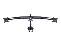 Multibrackets M VESA Desktopmount Triple Arm - Asennuspakkaus (3-näytön asennusvarsi) malleihin 3 LCD-näyttöä - alumiini, teräs - musta -näytön koko: 15"-24" - työpöytä jalusta 7350022734999