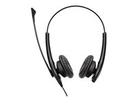 Jabra BIZ 1100 USB Duo - Kuulokkeet + mikrofoni - korvien päällä - langallinen - USB - musta - akateeminen - Zoom-sertifioitu, sertifioitu Microsoft Teamsille (pakkaus sisältää 10) 1159-0159-MULTI