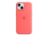 Apple - Takakansi matkapuhelimelle - MagSafe-yhteensopiva - silikoni - guava malleihin iPhone 15 MT0V3ZM/A