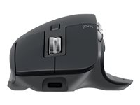 Logitech Master Series MX MASTER 3S - Hiiri - ergonominen - optinen - 7 painiketta - langaton - Bluetooth, 2.4 GHz - Logitech Logi Bolt USB-vastaanotin - grafiitti 910-006559