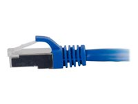 C2G Cat6a Booted Shielded (STP) Network Patch Cable - Kytkentäkaapeli - RJ-45 (uros) to RJ-45 (uros) - 20 m - STP - CAT 6a - valettu, piikitön, säikeinen - sininen 89929