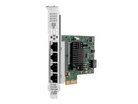 HPE I350-T4 - Verkkosovitin - PCIe 2.0 x4 - Gigabit Ethernet x 4 malleihin ProLiant DL20 Gen10, DL325 Gen10, DL360 Gen10, DL380 Gen10, ML30 Gen10, XL220n Gen10 P21106-B21