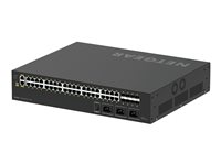 NETGEAR AV Line M4250-40G8XF-PoE++ - Kytkin - L3 - Hallinnoitu - 40 x 10/100/1000 (PoE++) + 8 x 1 Gigabit / 10 Gigabit SFP+ - sivusta sivuun ilmavirtaus - telineeseen asennettava - PoE++ (2880 W) GSM4248UX-100EUS