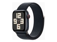 Apple Watch SE (GPS + Cellular) - 2. sukupolvi - 40 mm - keskiyö - älykello kanssa urheiluranneke - tekstiili - keskiyö - 32 Gt - Wi-Fi, LTE, Bluetooth - 4G - 27.8 g MRGE3KS/A