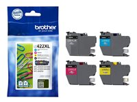 Brother LC422XL Multipack - 4 pakettia - Tuottoisa - musta, keltainen, sinivihreä, magenta - alkuperäinen - mustepatruuna malleihin Brother MFC-J5345DW LC422XLVALDR