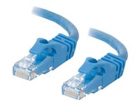 C2G Cat6 Booted Unshielded (UTP) Network Patch Cable - Kytkentäkaapeli - RJ-45 (uros) to RJ-45 (uros) - 50 cm - UTP - CAT 6 - valettu, piikitön, säikeinen - sininen 83385