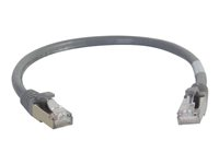 C2G Cat6a Booted Shielded (STP) Network Patch Cable - Kytkentäkaapeli - RJ-45 (uros) to RJ-45 (uros) - 7 m - STP - CAT 6a - valettu, piikitön, säikeinen - harmaa 89906