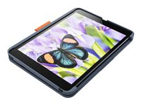 Logitech Rugged Lite - Näppäimistö- ja kalvokotelo - langaton - Bluetooth LE - QWERTY - pohjoismainen - klassisen sininen malleihin Apple 10.2-inch iPad (7. sukupolvi, 8. sukupolvi, 9. sukupolvi) 920-011684