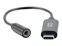 C2G USB C to 3.5mm Audio Adapter - USB C to AUX Cable - USB C to Headphone Jack - USB-C - kuulokeliitäntäsovitin - 24 pin USB-C uros to mini-phone stereo 3.5 mm naaras 54426