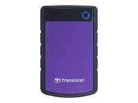 Transcend StoreJet 25H3P - Kiintolevyasema - 2 Tt - ulkoinen (kannettava) - 2.5" - USB 3.0 - brilliant purple TS2TSJ25H3P