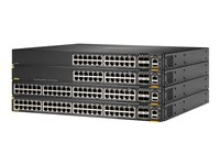 HPE Aruba 6300F - Kytkin - L3 - Hallinnoitu - 48 x 10/100/1000 (PoE+) + 4 x 50 Gigabit Ethernet SFP56 - ilmavirtaus edestä taaksepäin - telineeseen asennettava - PoE+ - TAA-yhteensopiva JL665A#ABB