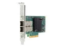 HPE 640SFP28 - Verkkosovitin - PCIe 3.0 x8 / PCIe 3.0 x4 matala profiili - 25 Gigabit Ethernet x 2 malleihin Apollo 20 2U, 4200 Gen10; Edgeline e920; ProLiant DL360 Gen10, DL360 Gen9 817753-B21