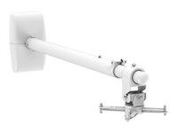 Vision Techmount TM-ST2 - Asennuspakkaus (seinäkiinnike, pylväs) - teleskooppinen malleihin projektori - satiininvalkoinen TM-ST2