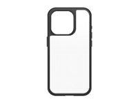 OtterBox React Series - Takakansi matkapuhelimelle - antimikrobinen - selkeän musta malleihin Apple iPhone 15 Pro 77-92750