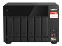 QNAP TVS-675 - NAS-palvelin - 6 telineet - SATA 6Gb/s - RAID 5, 6, 10 - RAM 8 Gt - Gigabit Ethernet / 2.5 Gigabit Ethernet - iSCSI tuki TVS-675-8G