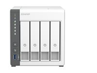 QNAP TS-433 - NAS-palvelin - 4 telineet - SATA 6Gb/s - RAID RAID 0, 1, 5, 6, 10, 50, JBOD, 60 - RAM 4 Gt - Gigabit Ethernet / 2.5 Gigabit Ethernet - iSCSI tuki TS-433-4G