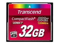 Transcend - Flash-muistikortti - 32 Gt - 800x - CompactFlash TS32GCF800