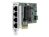 HPE 366T - Verkkosovitin - PCIe 2.1 x4 matala profiili - Gigabit Ethernet x 4 malleihin Edgeline e920; ProLiant DL360 Gen10 811546-B21