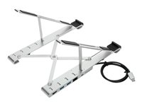 Targus Portable Stand with Integrated Dock - Telakointiasema + sylimikron jalusta - USB-C 3.2 Gen 1 / Thunderbolt 3 - HDMI - 1GbE AWU100005GL