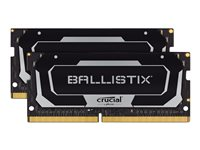 Ballistix - DDR4 - pakkaus - 32 Gt: 2 x 16 Gt - SO-DIMM 260-pin - 2666 MHz / PC4-21300 - CL16 - 1.2 V - puskuroimaton - non-ECC - musta BL2K16G26C16S4B